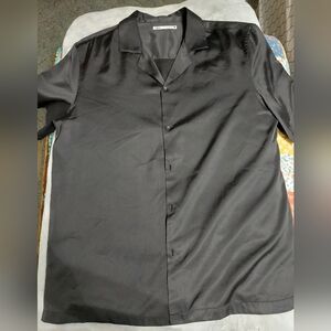 Zara collar short sleeve button down shirt